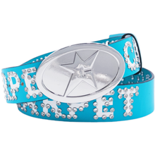 Load image into Gallery viewer, Rhinestone Leather Belt