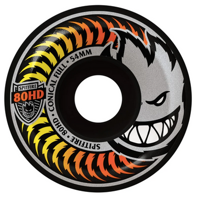 Spitfire 80HD Conical Full 54mm Wheels Black