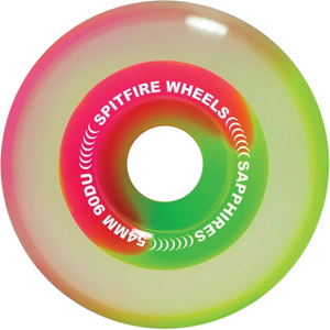 Spitfire Sapphire 90D Cruiser Wheel, Pink/Green 56mm