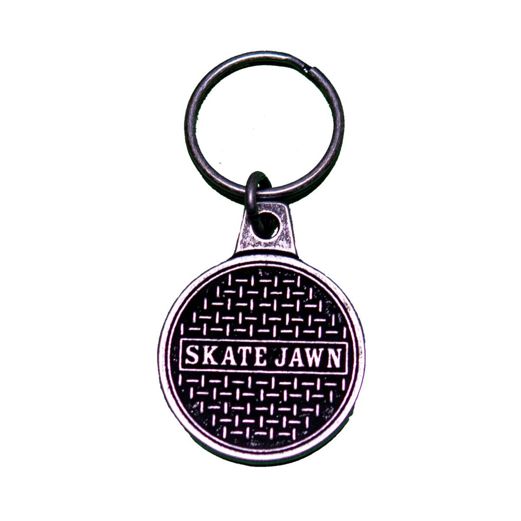 Sewer Cap Metal Keychain