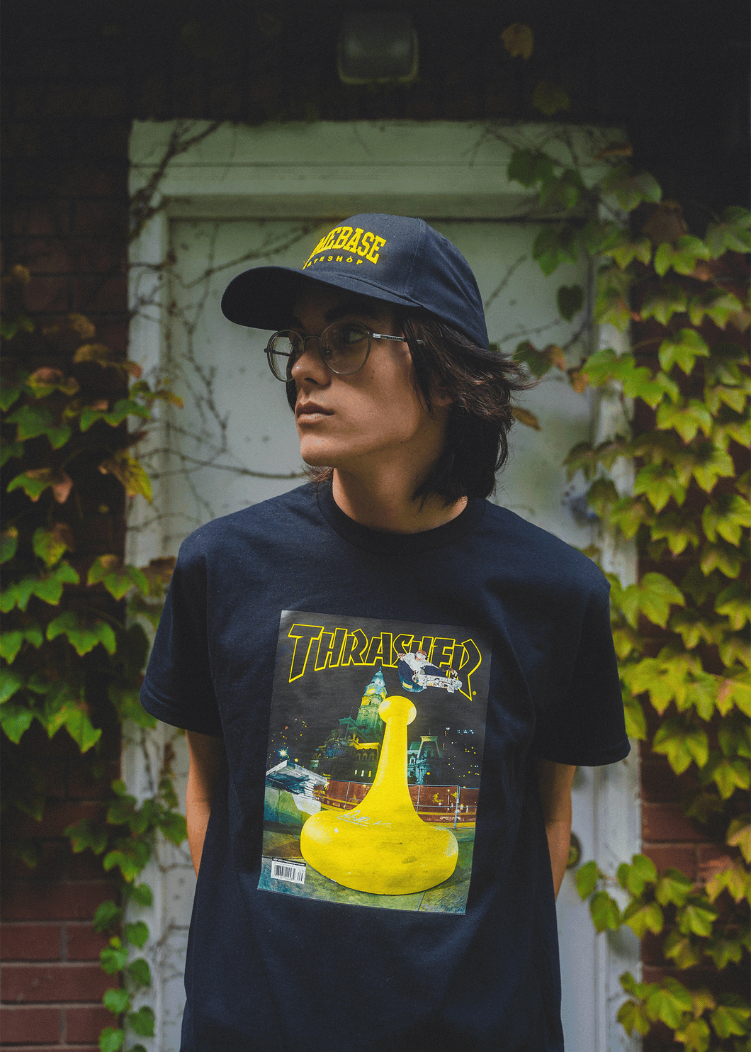 Yellow thrasher hot sale shirt