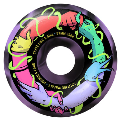 Spitfire FF 99a Skate Like A Girl Classic Wheels 57mm Swirl